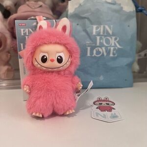 Authentic Popmart pin for love Labubu letter: N